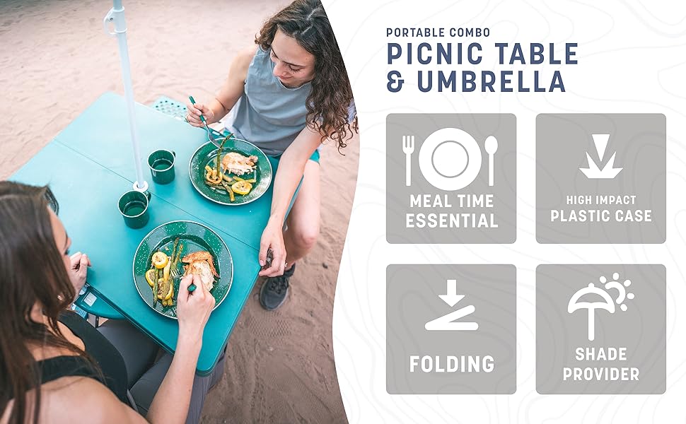 Сгъваема Преносима маса WerkBull с 4 стола в куфар