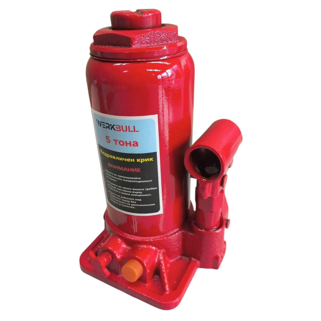 Немски Хидравличен Крик WerkBull, тип Бутилка, 5 т.