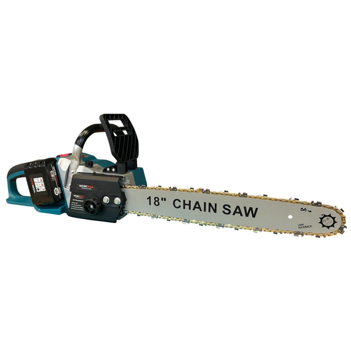 Немска 50 см Акумулаторна Резачка WerkBull 36V 10Ah  + 2 вериги и ръкавици и двойно зарядно