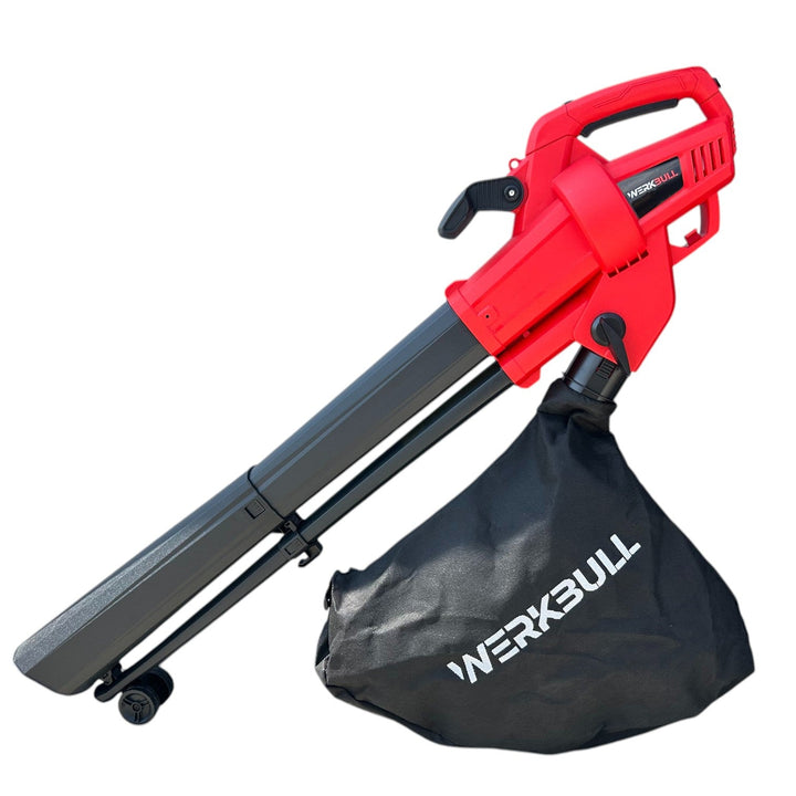 Немска Електрическа духалка за листа WerkBull – Листосъбирач 3500W с три режима на работа