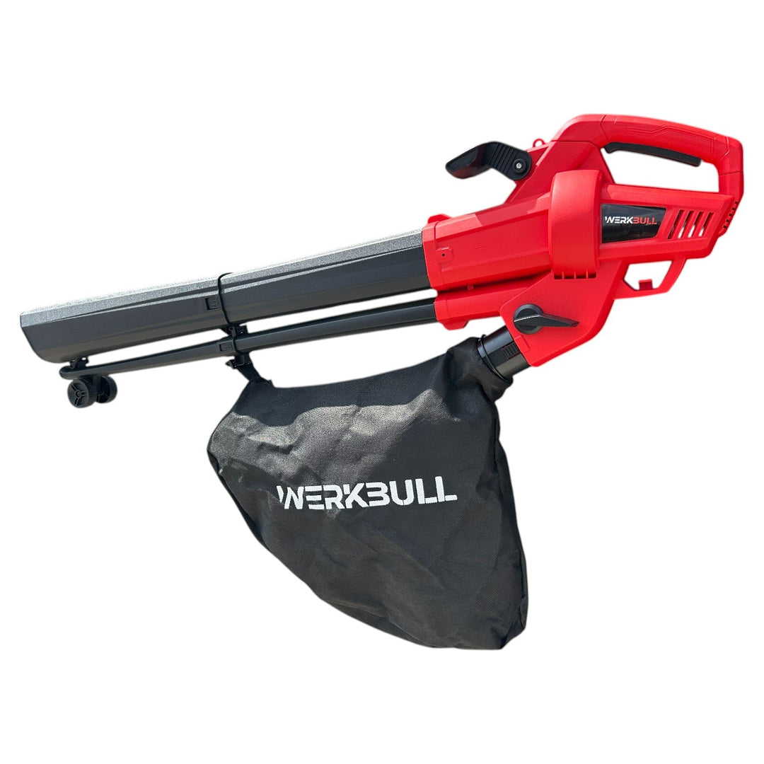 Немска Електрическа духалка за листа WerkBull – Листосъбирач 3500W с три режима на работа