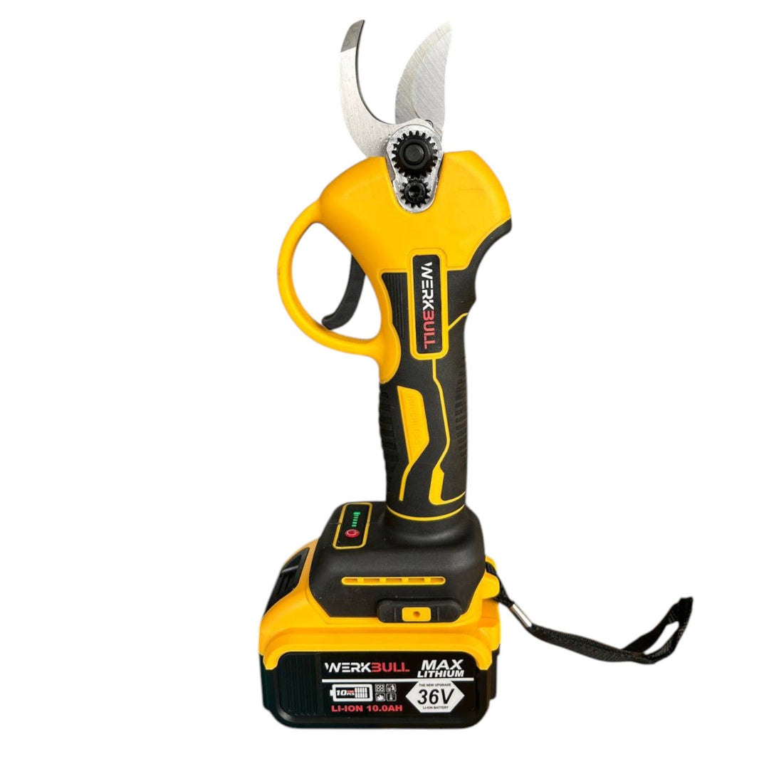 Професионална Акумулаторна Безчеткова Лозарска Ножица Germany® /36V, 10Ah/ + две батерии