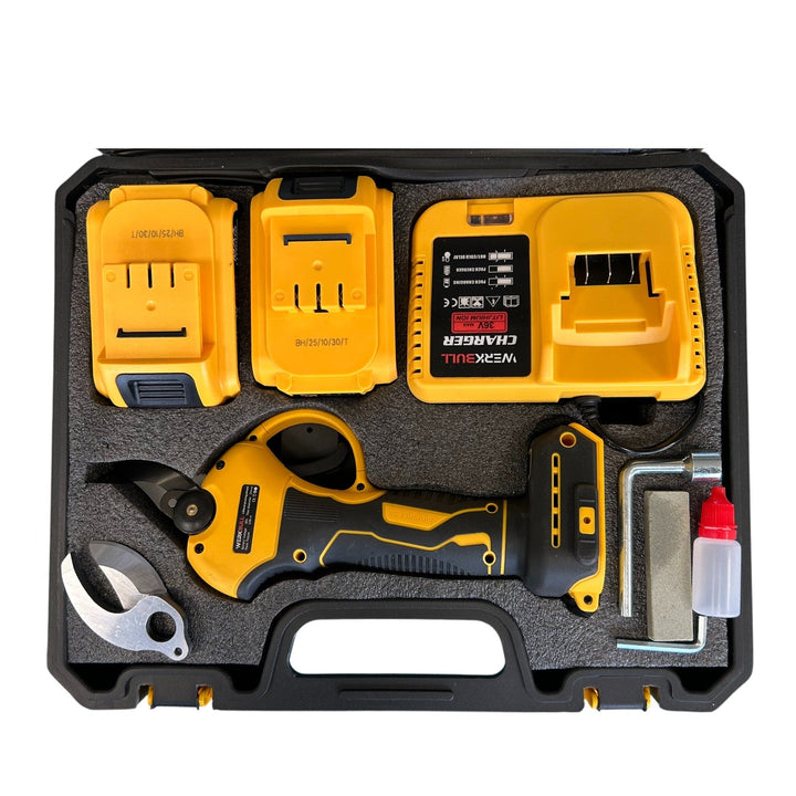 Професионална Акумулаторна Безчеткова Лозарска Ножица Germany® /36V, 10Ah/ + две батерии