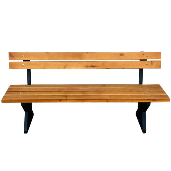 Градинска Пейка от масивно дърво и метал. Размери 180/200см.