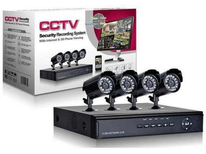 Пълен пакет - Dvr + 4 камери - "KIT" Комплект за видеонаблюдение