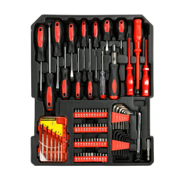 Куфар на колела WerkBull Germany® с инструменти – 1050 части от хром-ванадиева стомана модел 2025