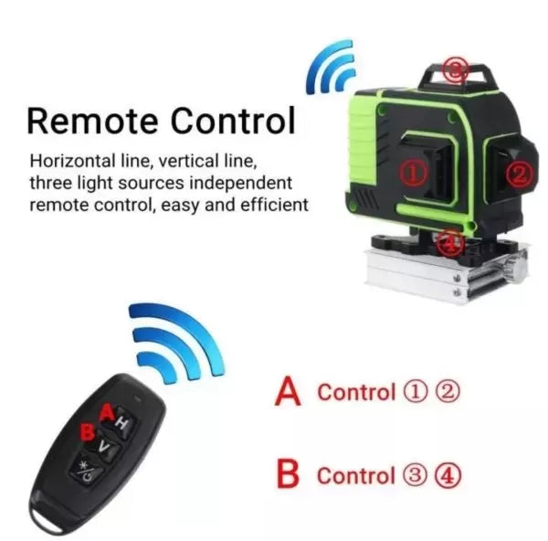 Немски 4D Водоустойчив Нивелир 16 линии WerkBull + 10 подаръка и тринога