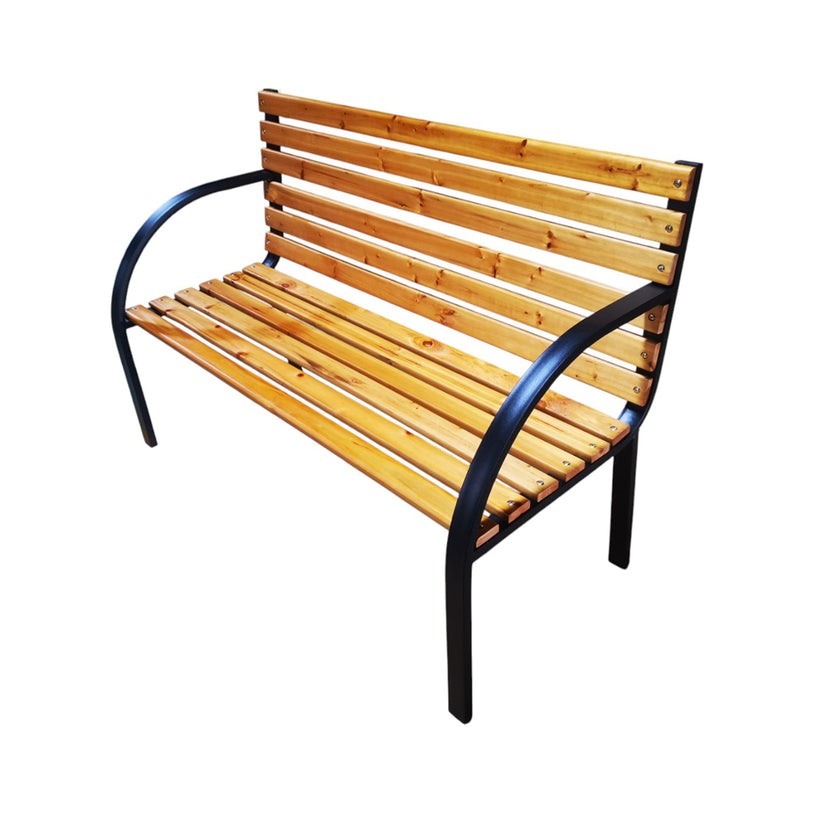 Градинска Пейка с метални крака 125 х 60 х 85см