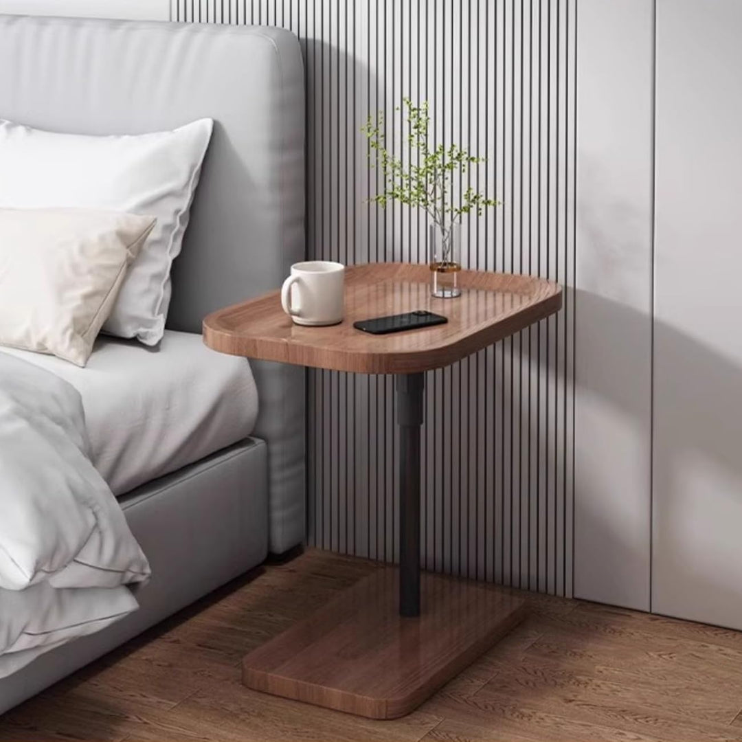 Масичка за кафе с въртящ се плот и регулируема височина