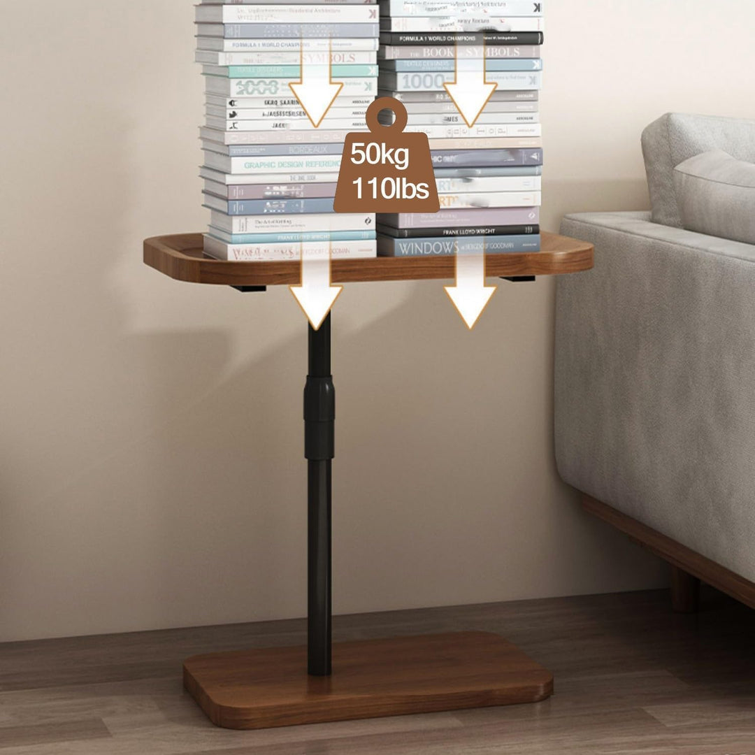 Масичка за кафе с въртящ се плот и регулируема височина