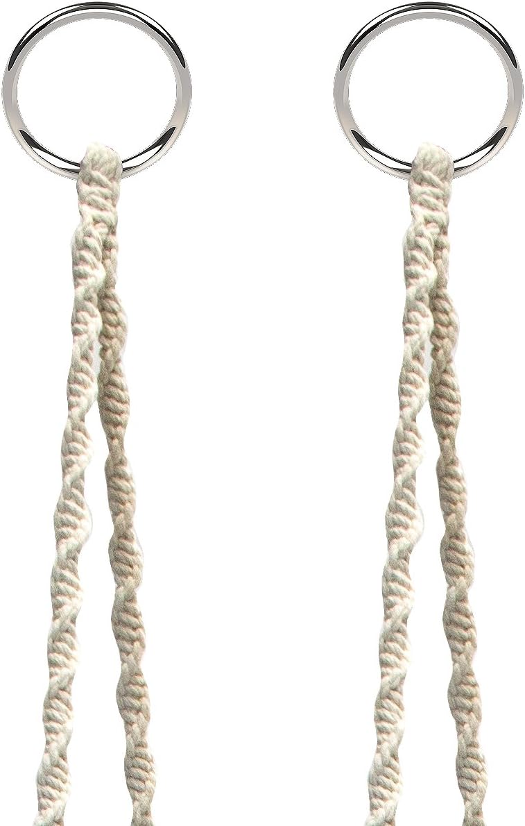 Люлка XL-хамак до 150кг от памук и метал за хол, спалня, тераса и градина