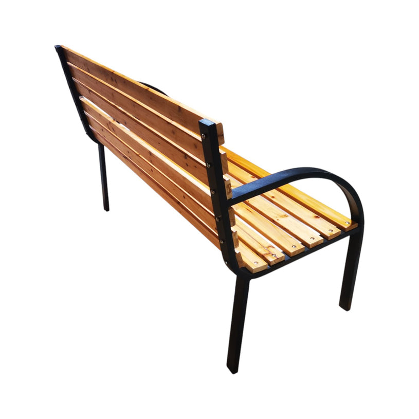 Градинска Пейка с метални крака 125 х 60 х 85см