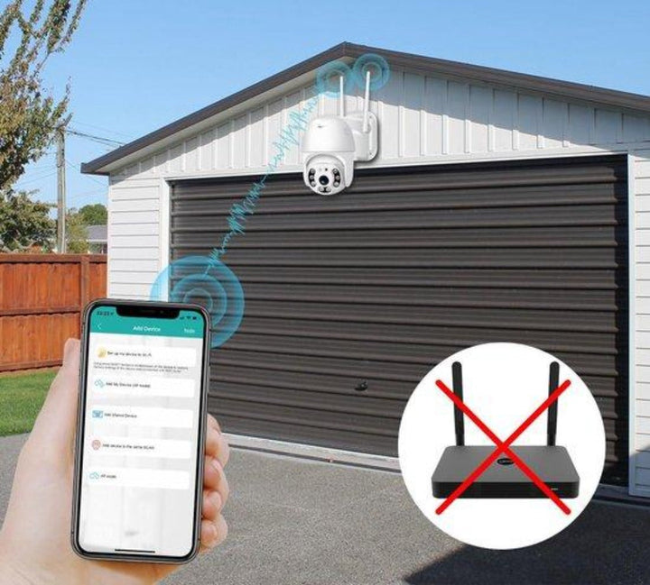 WIFI Въртяща се Куполна Безжична Камера 5MPX HD + КАРТА ПАМЕТ PRO 64GB