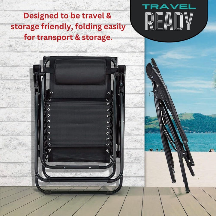 Сгъваем стол/шезлонг + ПОДАРЪК възглавница