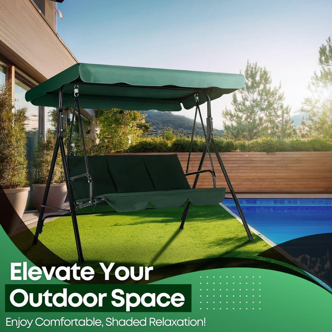 3-местна Водоустойчива Градинска Люлка със сенник до 240кг