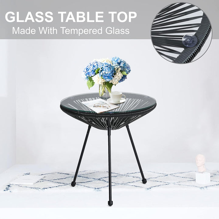 Луксозен Градински Ратанов Комплект 'Савана' 2 стола с маса