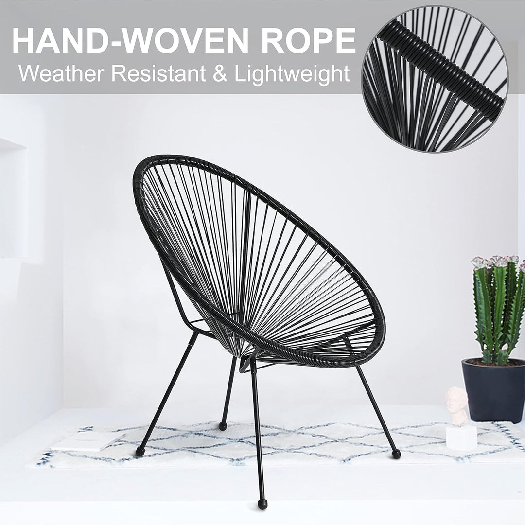 Луксозен Градински Ратанов Комплект 'Савана' 2 стола с маса