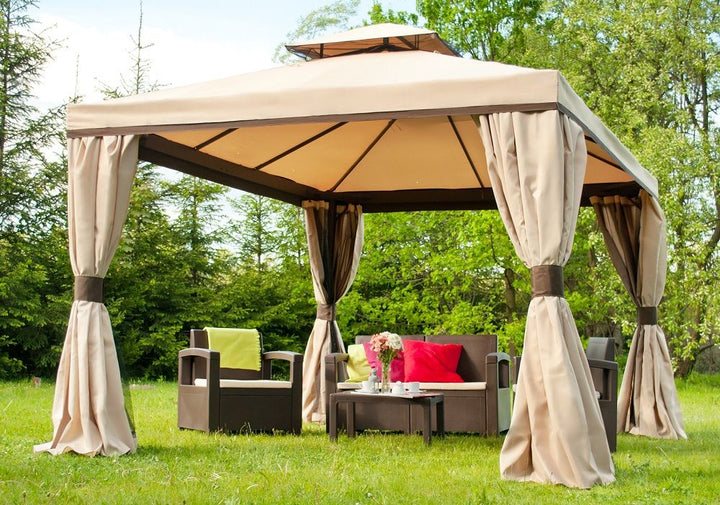 Луксозна Градинска Шатра с мрежа против насекоми 3.36x3.36 м.