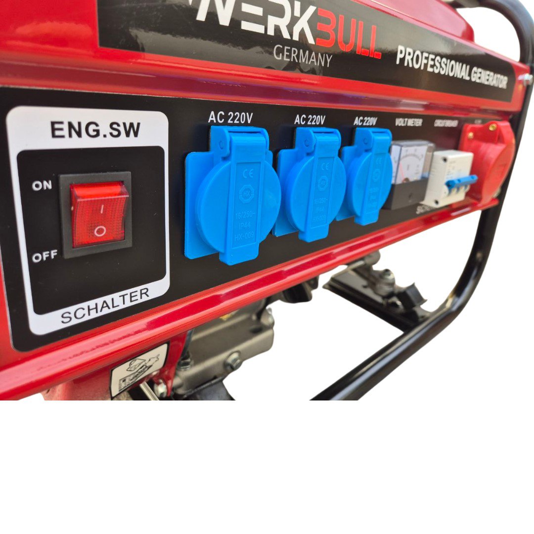 Немски Агрегат WerkBull 3.5kw - четиритактов Генератор за ток