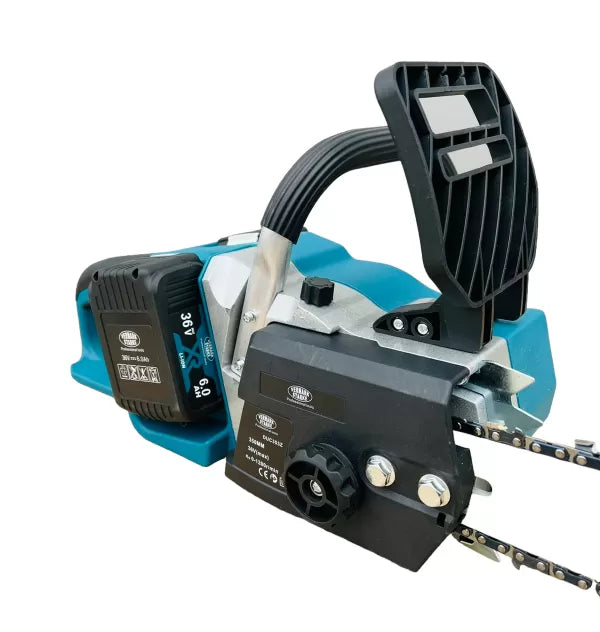 Немска акумулаторна резачка Vermark Starke 2х 36V 6Ah + 2 шини + 2 вериги