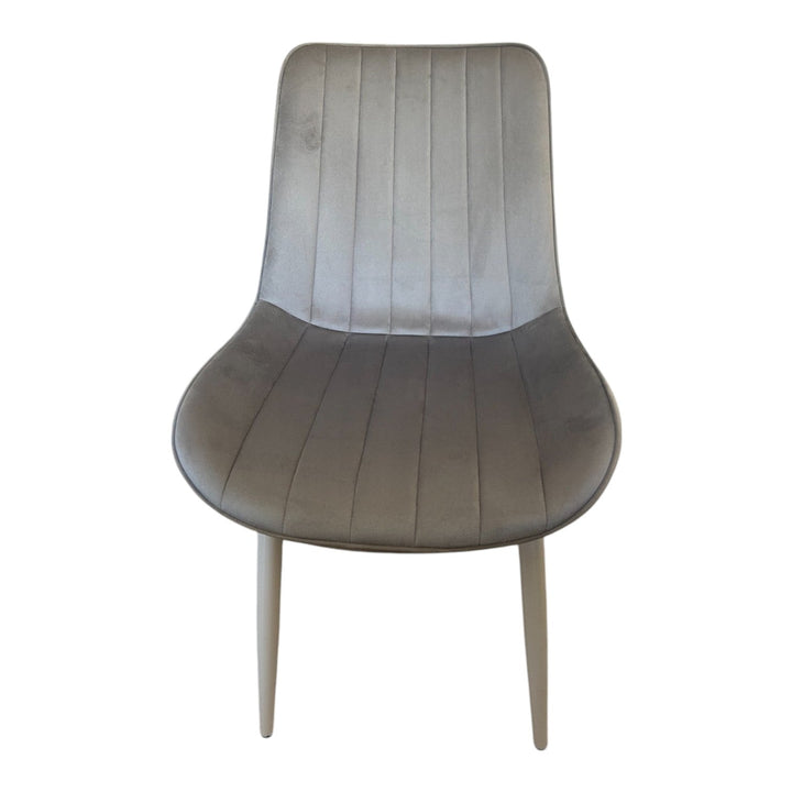 Комплект трапезна разтегателна маса със закалено стъкло и 6 стола Лорета