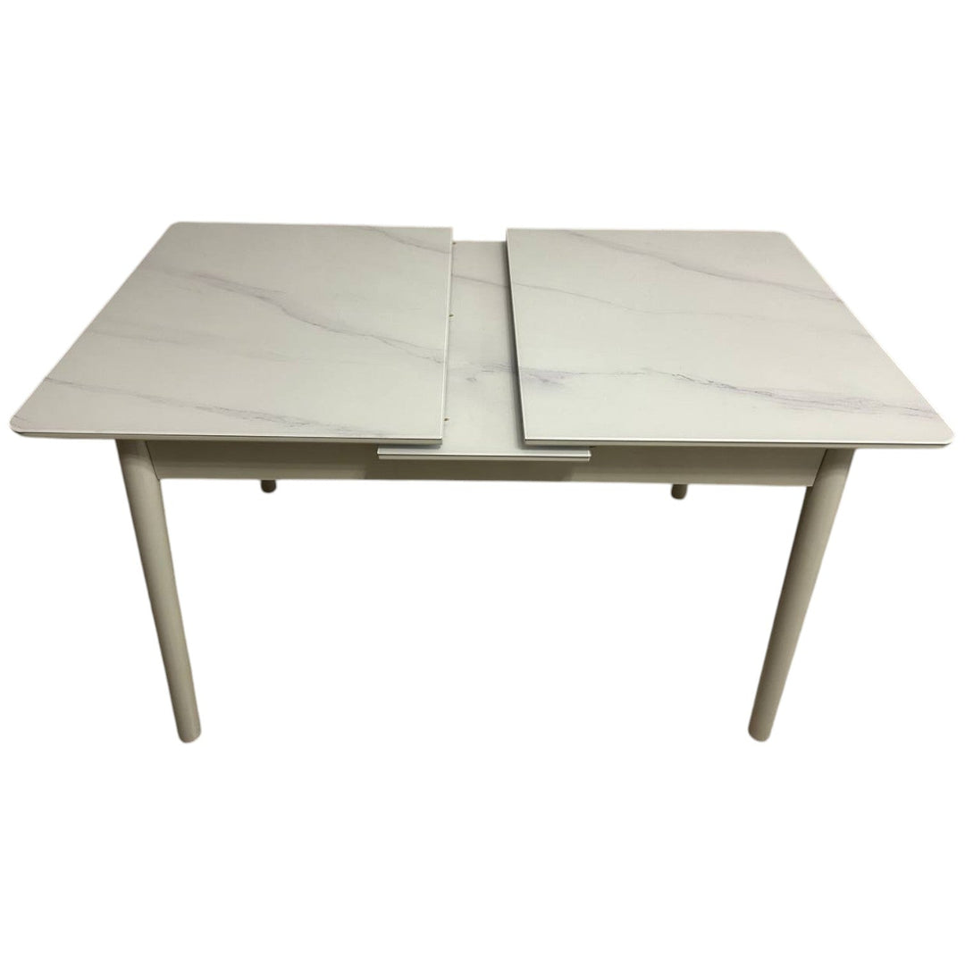 Трапезна разтегателна маса Лорета със закалено стъкло