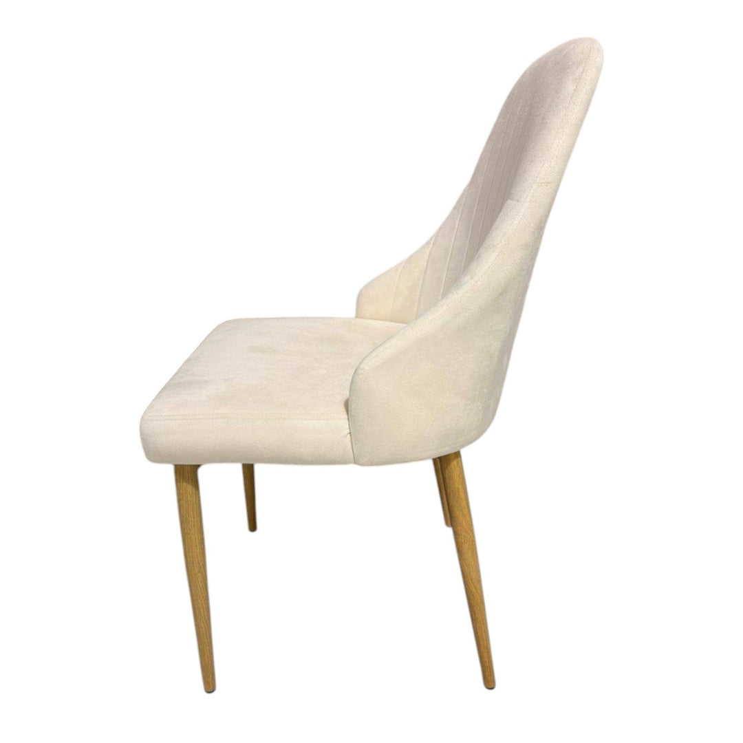 4бр. Елегантен стол Алис - бежов - до 150кг.