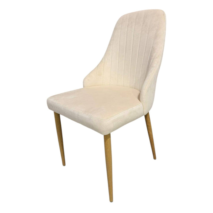 4бр. Елегантен стол Алис - бежов - до 150кг.