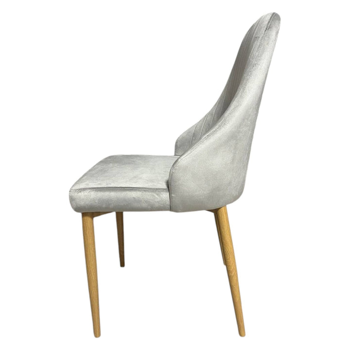 Елегантен стол Алис - сив - до 150кг.