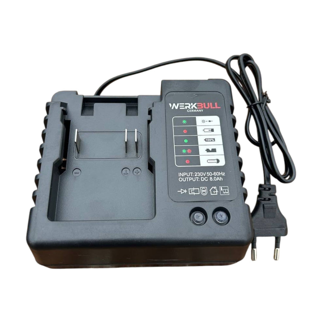 Немски Безчетков Акумулаторен Ударен Гайковерт – Винтоверт 36V 8Ah 850 N/m + подарък 3 бр. вложки и Професионален Хидравличен  Крик Тип Крокодил 2 тона Werkbull 135-300мм