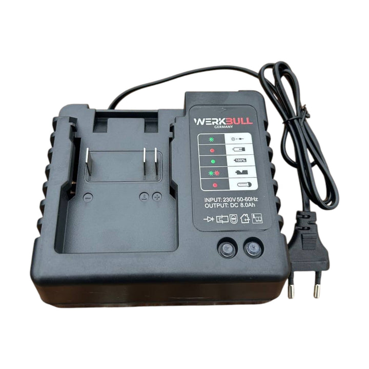 Немски Безчетков Акумулаторен Ударен Гайковерт – Винтоверт 36V 8Ah 850 N/m + подарък 3 бр. вложки и Професионален Хидравличен  Крик Тип Крокодил 2 тона Werkbull 135-300мм