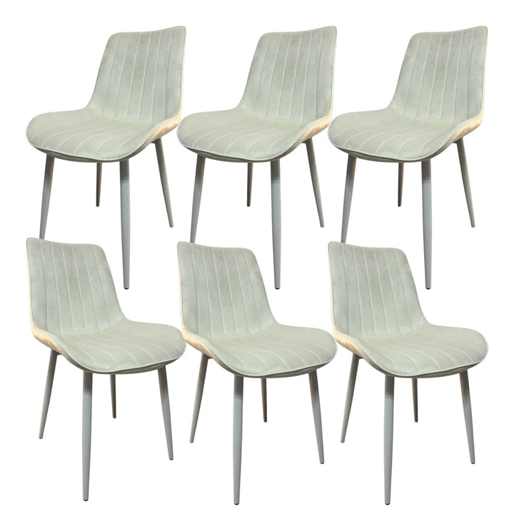 6бр. Трапезен стол Ария - млечнобял