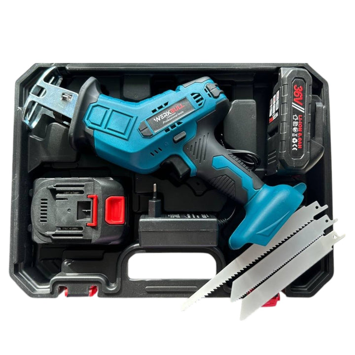 Немски Безчетков Акумулаторен Саблен трион WerkBull /36v 8Ah/ с 2бр батерии