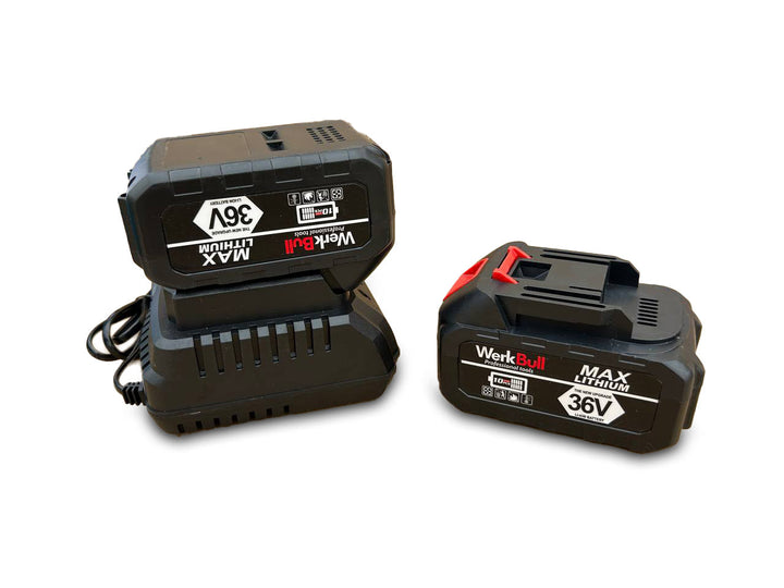 Немска Акумулаторна Мини Резачка/Трион с шина 16см –  две батерии 36V/ 8Ah + две вериги