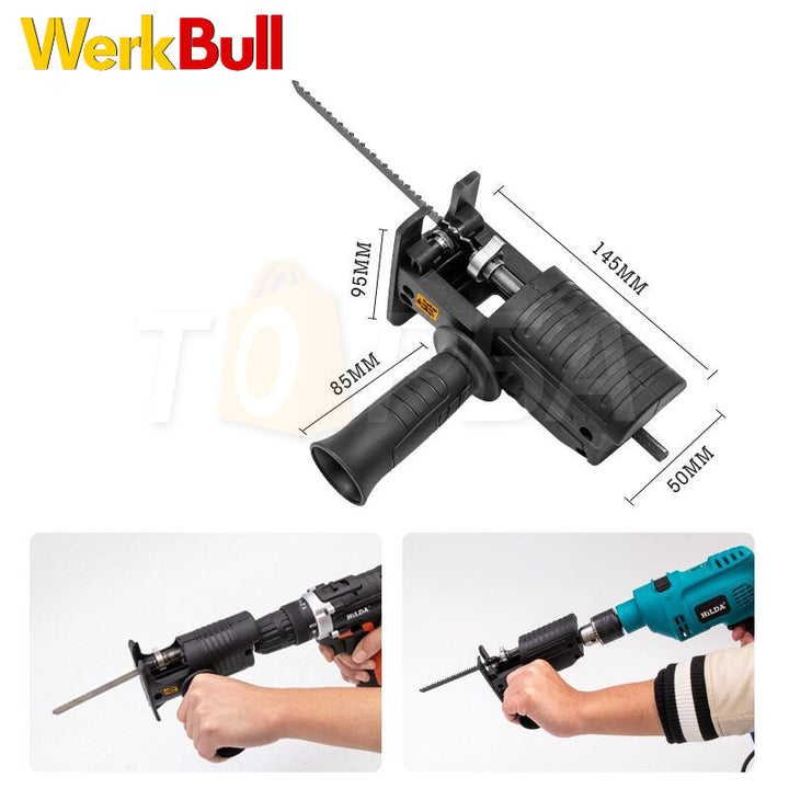 Немски Ударен Винтоверт WerkBull 40части с две батерии 36 8Ah + Подарък Прободен Трион