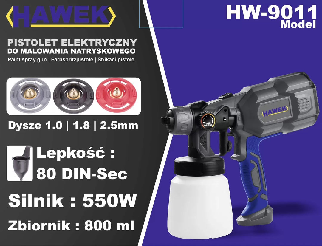 Електрически пистолет за боядисване HAWEK , HW-9011