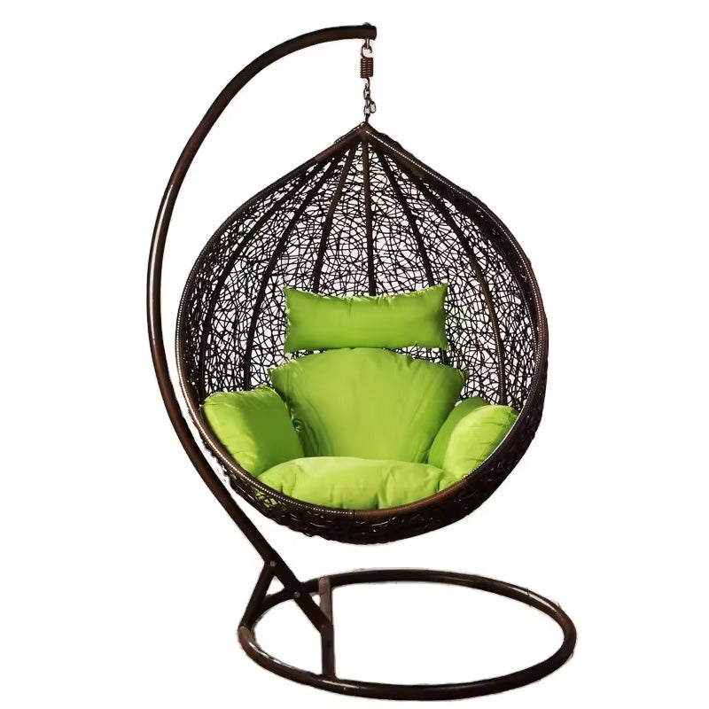 Градиснки комплект - Висящ Ратанов стол до 200кг. + Ратанови маса и 2 стола Oasis