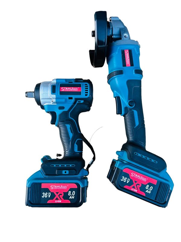 Немски Акумулаторен Гайковерт и Безчетков Ъглошлайф 36V 8,0AH STAHLMAYER