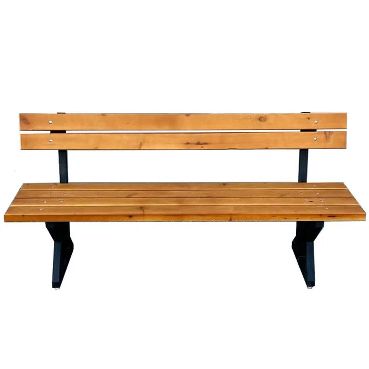 Градинска Пейка от масивно дърво и метал. Размери 180/200см.