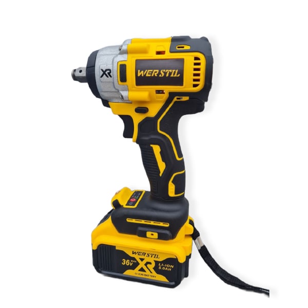 Немски 2в1 Комбиниран Ударен Акумулаторен Гайковерт и Безчетков Ъглошлайф 36V 8Ah