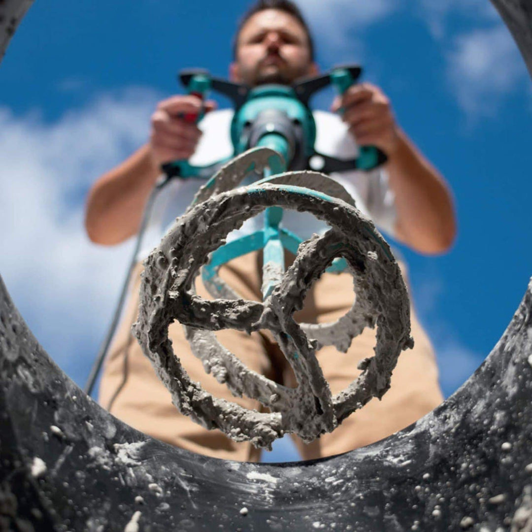 Промо Немски комплект Перфоратор 1600W + Строителен Миксер за бетон WerkBull 2400w