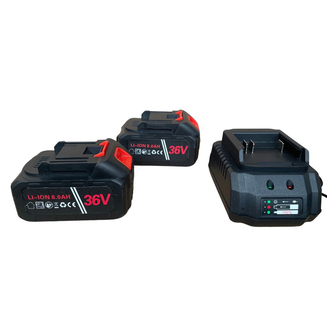 Немски Безчетков Акумулаторен WerkBull 36V Саблен трион + 2бр батерии 8Ah и 5 ножа