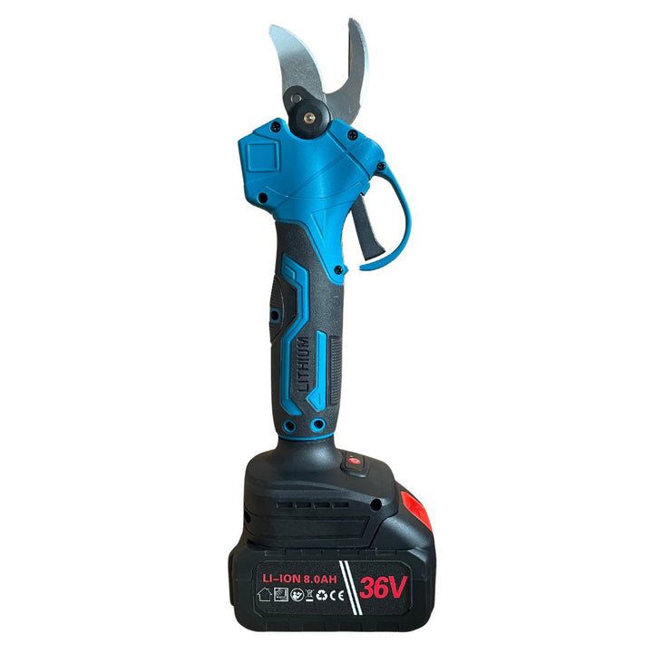 3В1 Немски Безчеткови Резачка с автоматично омасляване, Ножица и Ударен Винтоверт + две батерии и 50 части в куфар