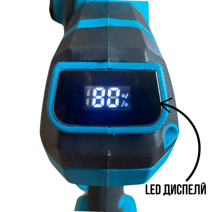 3В1 Немски Безчеткови Резачка с автоматично омасляване, Ножица и Ударен Винтоверт + две батерии и 50 части в куфар