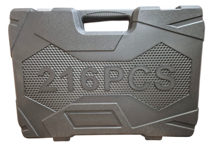 Немски Куфар с Инструменти 216ч WerkBull Гедоре с 3бр Тресчотка и ключове 8-22- Тресчотни