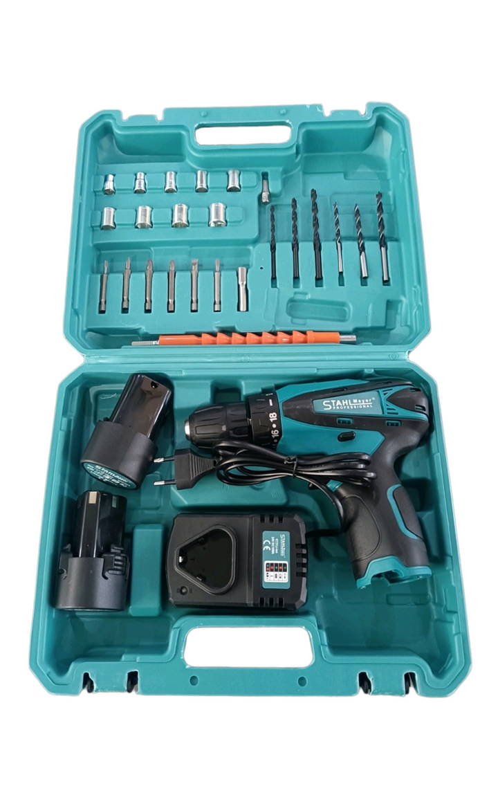 Акумулаторен Двускоростен Винтоверт STAHL MAYER 24V + Накрайници