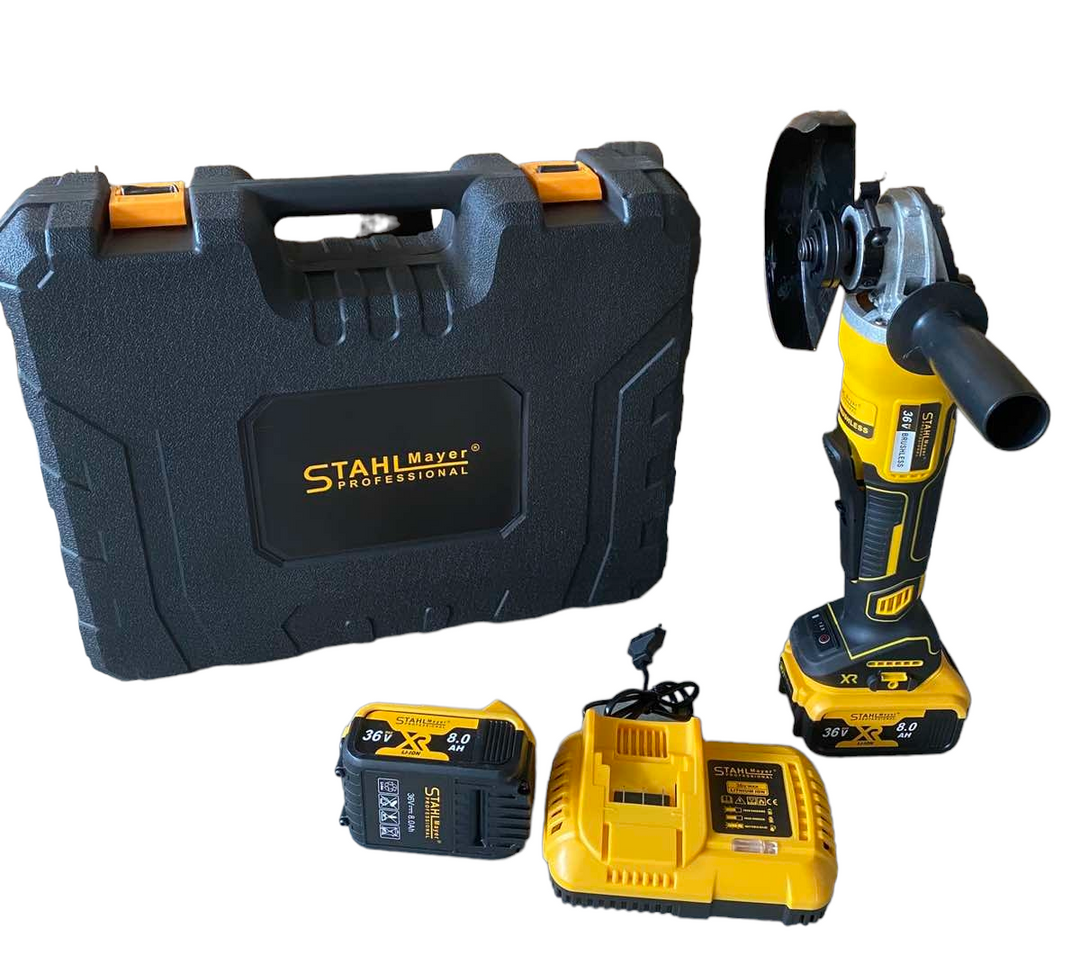 ПРОМО Ъглошлайф и Винтоверт 36V 8,0AH Акумулаторен Комплект XR 125мм 4 броя батерии