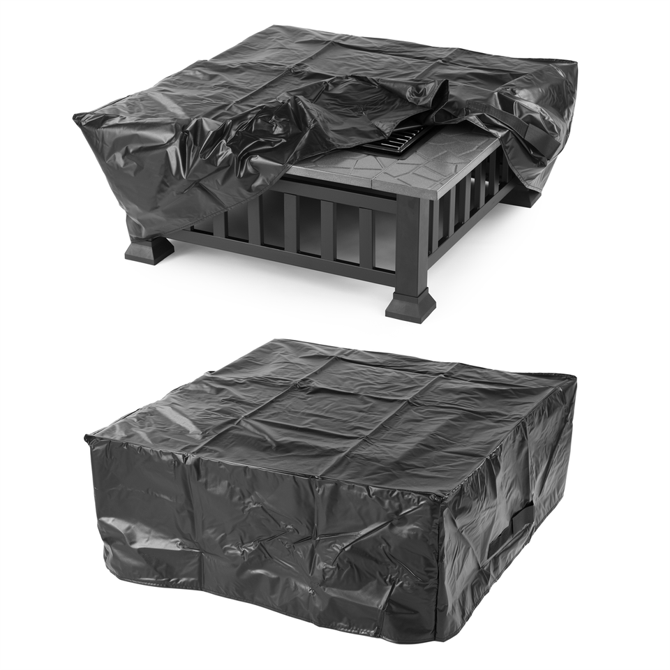 Нова Многофункционална 3в1 маса 'Fire Pit' - BBQ, ледарка, огнище за външна тераса, заден двор, веранда и градина