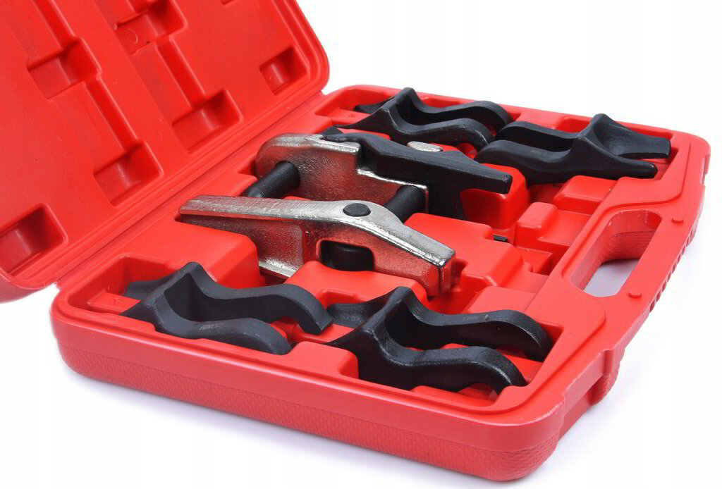 КОМПЛЕКТ СКОБА ЗА ШАРНИРИ И НАКРАЙНИЦИ СЪС СМЕНЯЕМИ ЧЕЛЮСТИ STAHLMAYER