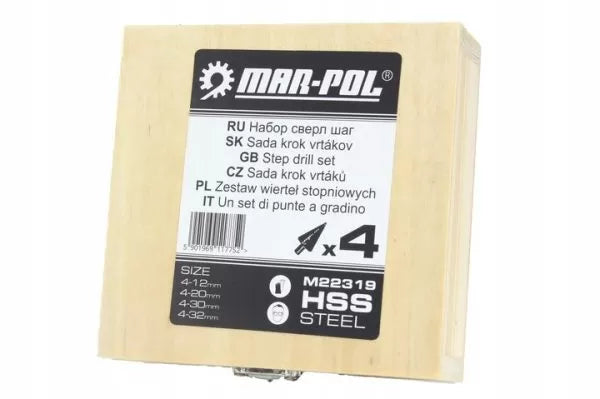 Свредла за етапно пробиване Mar – pol. Титаниево покритие.